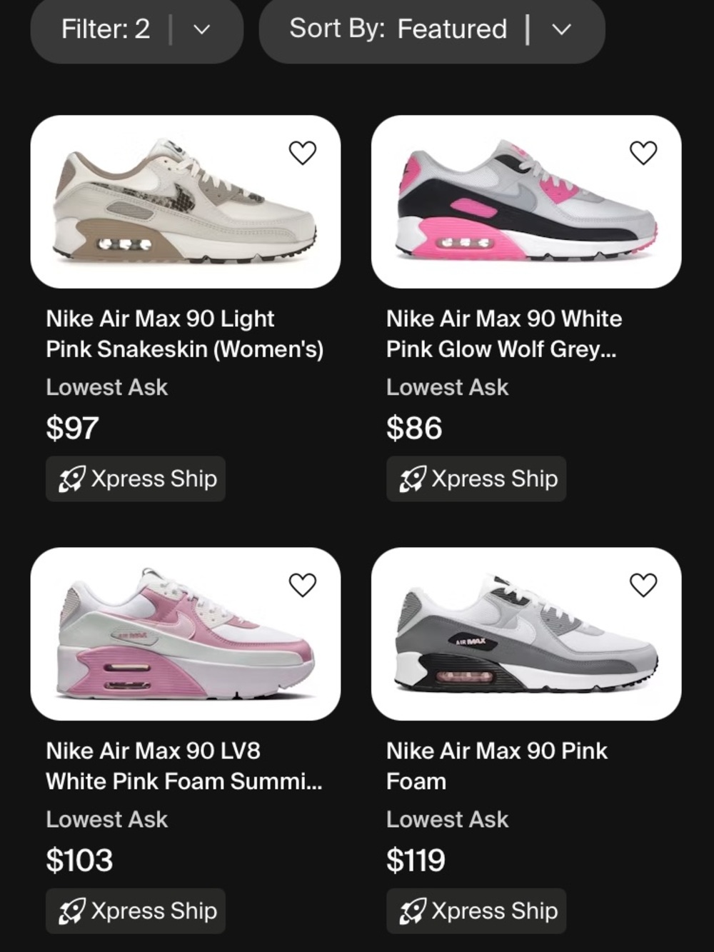 Nike Air Max 90 White Pink Sneakers Women's Sz 8 - Picture 12 of 14